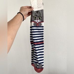 NEW WITH TAGS knee high socks with cat ears